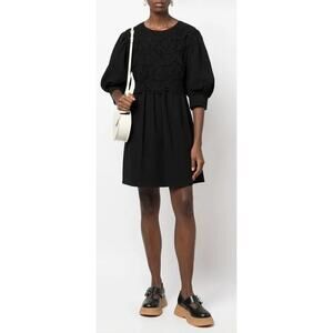 See by Chloe Lace Embroidered Shift Dress - Size FR 44 US 12 NWT $562